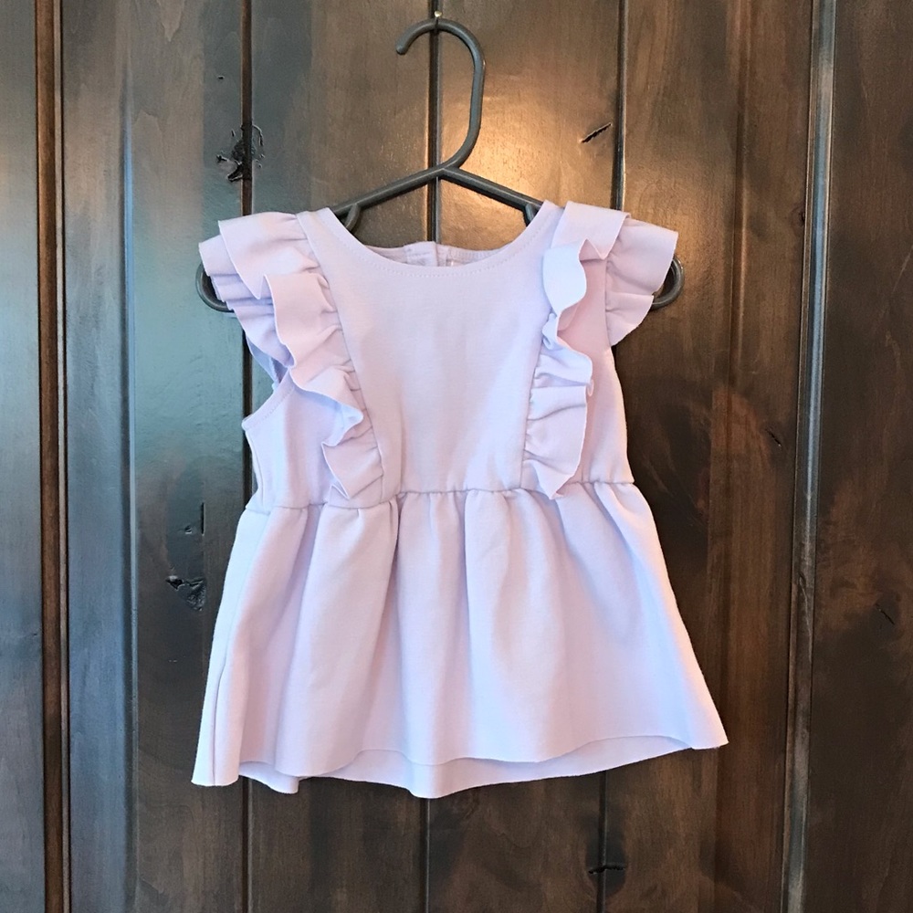 18 month girls lavender summer blouse. Worn once.